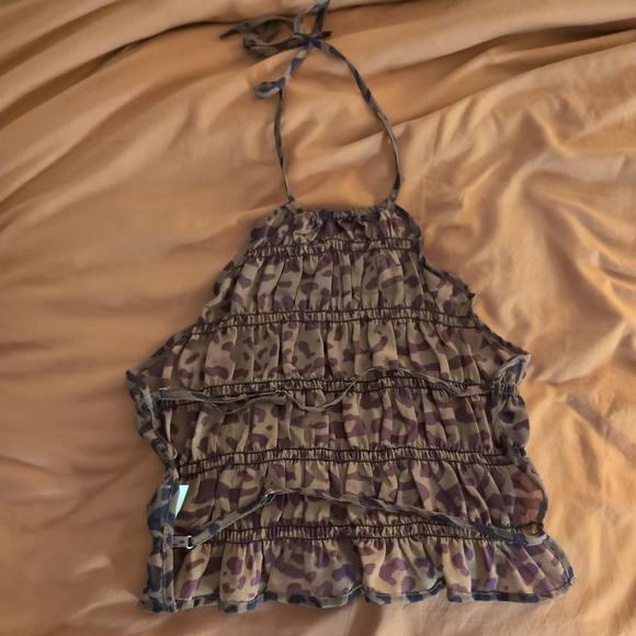 Leopard Open Back Top - Picture 6 of 7